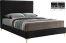 Geri Black Velvet King Bed image