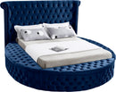 Luxus Navy Velvet King Bed (3 Boxes) image