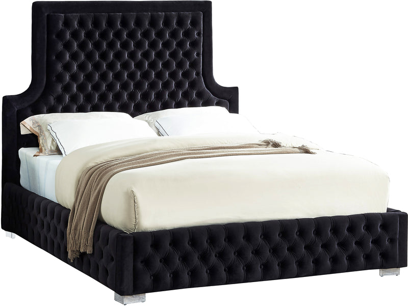 Sedona Black Velvet King Bed image